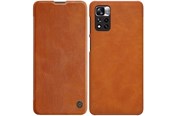 Mobile - Covers & Cases - Nillkin Qin Case Case for Xiaomi Redmi Note 11 Pro+ (China) / Redmi Note 11 Pro (China) / Mi11i HyperCharge Camera Cover Holster Cover Flip Case Brown - 6902048234987