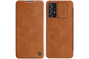Mobile - Covers & Cases - Nillkin Qin Leather Holster Case Samsung Galaxy A73 Brown - 6902048237681