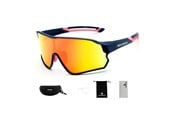 Cykeltillbehör - Rockbros 10134PL Polarized Cycling Glasses - Blue and Pink - Rockbros-10134PL