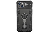 Mobile - Covers & Cases - Nillkin CamShield Armor Pro Case iPhone 14 Plus Armored Case with Camera Cover Ring Stand Black - 6902048248717