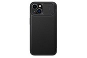 Mobile - Covers & Cases - Nillkin Qin Leather Pro Case iPhone 14 Plus Case Camera Cover Holster Cover Case With Flip Black - 6902048249097