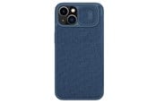 Mobile - Covers & Cases - Nillkin Qin Cloth Pro Case Case for iPhone 14 Plus Camera Cover Holster Cover Case with Flip Blue - 6902048249172