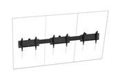 Väggfäste, AV-Möbel - Vision mounting kit - heavy-duty - for 3 LCD displays - portrait - black - Max 120 kg - recommended for 75" - VFM-MNU/P3X75