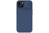 Mobile - Covers & Cases - Nillkin CamShield Silky Silicone Case iPhone 14 Plus Case Cover with Camera Cover Blue - 6902048249301