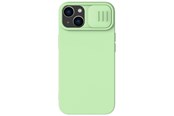 Mobile - Covers & Cases - Nillkin CamShield Silky Silicone Case iPhone 14 Plus Case with Camera Cover Green - 6902048249318
