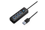 USB Hub - ORICO Hub Orico PW4U-U3 USB-A / 4x USB-A 3.0 - black USB Hub - USB 3.0 - 4 porte - Svart - PW4U-U3-015-BK-EP-HU