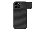 Mobile - Covers & Cases - Nillkin Synthetic Fiber S Case iPhone 14 Pro Max Case with Camera Cover Black - 6902048249806
