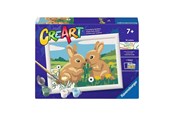 Kreativa spel - Ravensburger CreArt Paint by Numbers - Rabbit Friends - 120232483