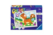 Kreativa spel - Ravensburger CreArt Paint by Numbers - Cat with Butterfly - 120232506