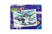 Kreativa spel - Ravensburger CreArt Paint by Numbers - Naughty Husky - 12023261 2