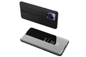 Mobile - Covers & Cases - Hurtel Clear View Case Cover for Xiaomi 13 Lite Cover with a Flap Black - 5907769354090