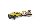 Leksaksbil - Bruder RAM Rental Service with Mini excavator - BR2546