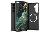 Mobile - Covers & Cases - Tech-Protect Lamano MagSafe Case for Samsung Galaxy S26 - Black & Green - 5906302390632