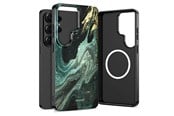 Mobile - Covers & Cases - Tech-Protect  Lamano MagSafe Case for Samsung Galaxy S26 Ultra - Black & Green - 5906302390649