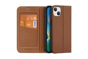Mobile - Covers & Cases - Dux Ducis Skin X2 Case for iPhone 14 Plus Magnetic Flip Cover Brown - 6934913034521
