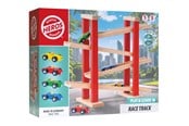 Träleksaker - Heros Play & Learn – Träracerbana med 4 bilar - HE0014
