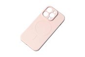 Mobile - Covers & Cases - Hurtel MagSafe Compatible Silicone Case for iPhone 15 Plus Silicone Case - Cream - 5907769356889