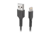USB-kabel - SBS TECABLEUSBIP589K USB-A - Lightning Cable 1m MFi Certified - Black - TECABLEUSBIP589K