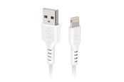 USB-kabel - SBS TECABLEUSBIP589W USB-A - Lightning Cable - White - TECABLEUSBIP589W