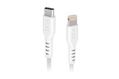 USB-kabel - SBS TECABLELIGTC1W USB-C - Lightning Cable MFi Certified 1m - White - TECABLELIGTC1W