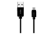 USB-kabel - SBS TECABLETYC1KPOS USB-A - USB-C Cable 1m - Black - TECABLETYC1KPOS