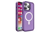 Mobile - Covers & Cases - Hurtel Magnetic Color Matte Case for iPhone 15 Plus - Purple - 5907769357114