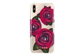 Mobile - Covers & Cases - GUESS Flower Desire Red Rose iPhone X Case - Transparent - GUHCPXROSTR