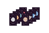 Kreativa spel - PlayMais Mosaic Cards Decorate Solar System - 161010.25