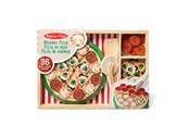 Träleksaker - Melissa & Doug Food Play Wooden Pizza - 6074863