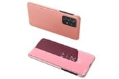 Mobile - Covers & Cases - Hurtel Clear View Case Flip Cover for Samsung Galaxy A73 Pink - 5907769340017