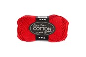 Kreativa spel - Creativ Company Cotton yarn Size 8/8 L: 80-85 M Dark red - 50gr. - 461240