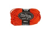 Kreativa spel - Creativ Company Cotton yarn Size 8/8 L: 80-85 M Red - 50gr. - 461080
