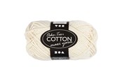 Kreativa spel - Creativ Company Cotton yarn Size 8/8 L: 80-85 M Off-White - 50gr. - 461030