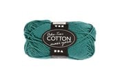 Kreativa spel - Creativ Company Cotton yarn Size 8/8 L: 80-85 M Petrol - 50gr. - 461010