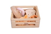 Träleksaker - Classic World Wooden Crate with Bread - 50644