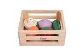 Träleksaker - Classic World Wooden Crate with Vegetables - 50642