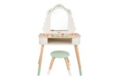 Rollek - Classic World Wooden Dressing Table with Stool - Including Accessories - 50639