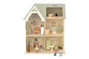 Träleksaker - Classic World Wooden Dollhouse Cottage - 50638