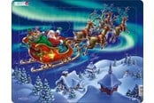 Pusselspel - Larsen Puzzles Santa in Nordic Light (26) - LA-XM1
