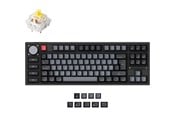 Tangentbord - Keychron Q3 Pro - Special Edition - keyboard - QMK/VIA custom mechanical fully assembled knob TKL - QWERTY - Nordic - carbon black Input Device - Tangentbord - Nordisk - Grå - Q3P-M4-BO