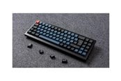 Tangentbord - Keychron Q7 - keyboard - QMK custom mechanical fully assembled - 70% - QWERTY - Nordic - carbon black Input Device - Tangentbord - Nordisk - Blå - Q7-M1-BO