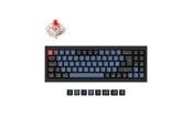 Tangentbord - Keychron Q7 QMK Wired - Gateron G Pro Red - Gaming Keyboard - Utan numpad - Nordisk - Svart - Q7-M1-BO