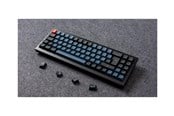Tangentbord - Keychron Q7 - keyboard - QMK custom mechanical fully assembled - 70% - QWERTY - Nordic - carbon black Input Device - Tangentbord - Nordisk - Blå - Q7-M3-BO