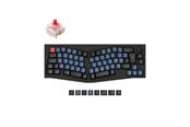 Tangentbord - Keychron Q8 QMK Wired 65% Alice Layout - Gateron G Pro Red - Ergonomiskt tangentbord - Nordisk - Svart - Q8-M1-BO