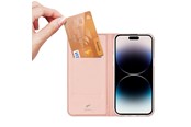 Mobile - Covers & Cases - Dux Ducis iPhone 15 Pro Case Flip Cover and Wallet  Skin Pro - Pink - 6934913025437