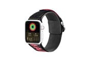 Smartwatch - Accessories - Dux Ducis Strap (Outdoor Version) Apple Watch Ultra Strap SE 9 8 7 6 5 4 3 2 1 (49 45 44 42 mm) Nylon Strap Bracelet Black/Red - 6934913035351