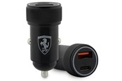 Mobile - Adapters & Chargers - Ferrari PD-QC 3.0 20W Fast Charge Car Charger - Black - 3666339121266