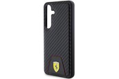 Mobile - Covers & Cases - Ferrari Carbon Stitched Bottom Case for Samsung Galaxy S24 - Black - 3666339242565