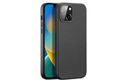 Mobile - Covers & Cases - Dux Ducis Grit Leather Case for iPhone 14 Plus Elegant Faux Leather Case (MagSafe Compatible) Black - 6934913036945