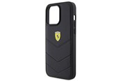 Mobile - Covers & Cases - Ferrari Quilted Metal Logo Case for iPhone 15 Pro Max - Black - 3666339171063